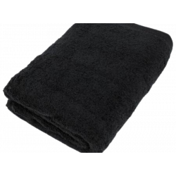 Serviette noir personnalisable 70x140