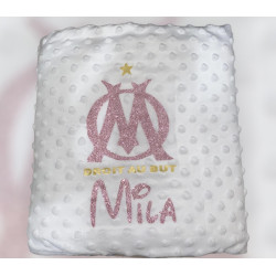 Couverture bébé personnalisée avec prénom – cadeau naissance doux 💖