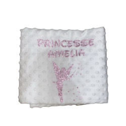 Couverture bébé personnalisée avec prénom – cadeau naissance doux 💖
