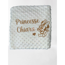 Couverture bébé personnalisée avec prénom – cadeau naissance doux 💖