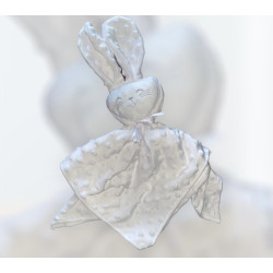 Doudou bébé personnalisé en minky avec prénom – cadeau naissance 💖