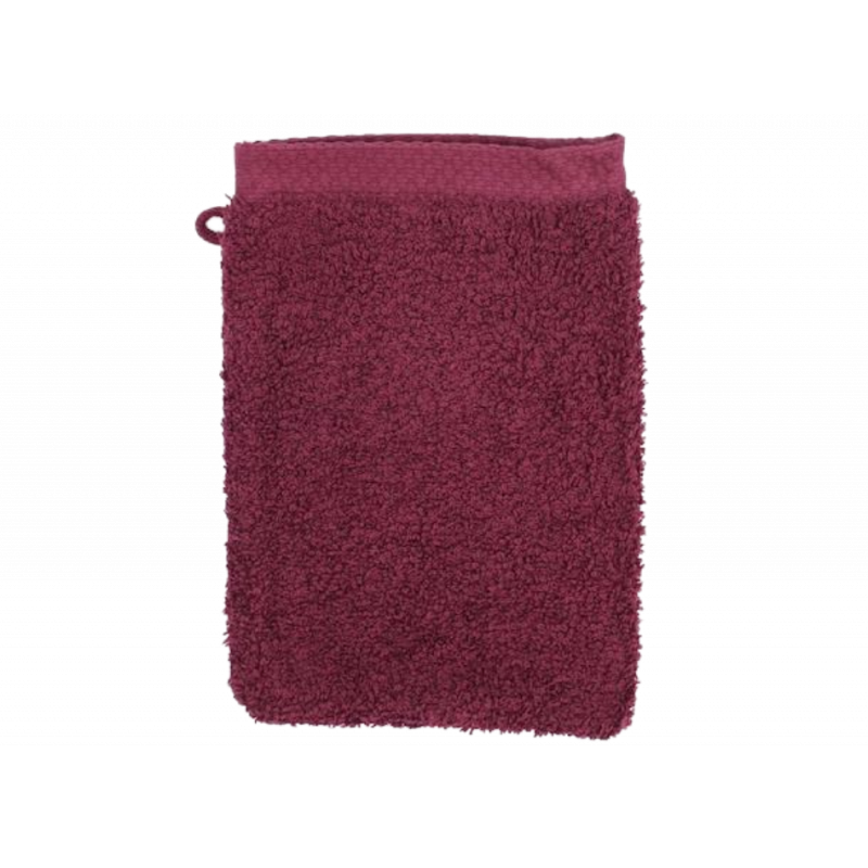 Gant de toilette rouge personnalisable